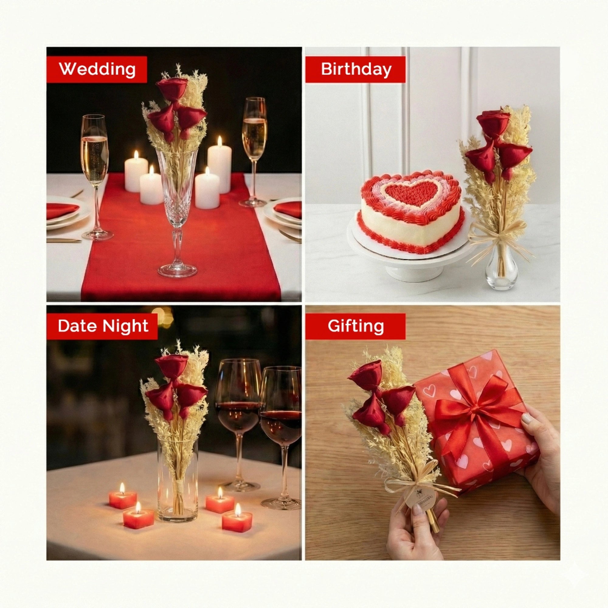 IRIS Eternal Roses Scented Mini Bouquet