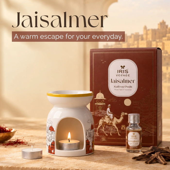 IRIS Voyage Jaisalmer | Saffron Oudh Scented Vaporizer Set