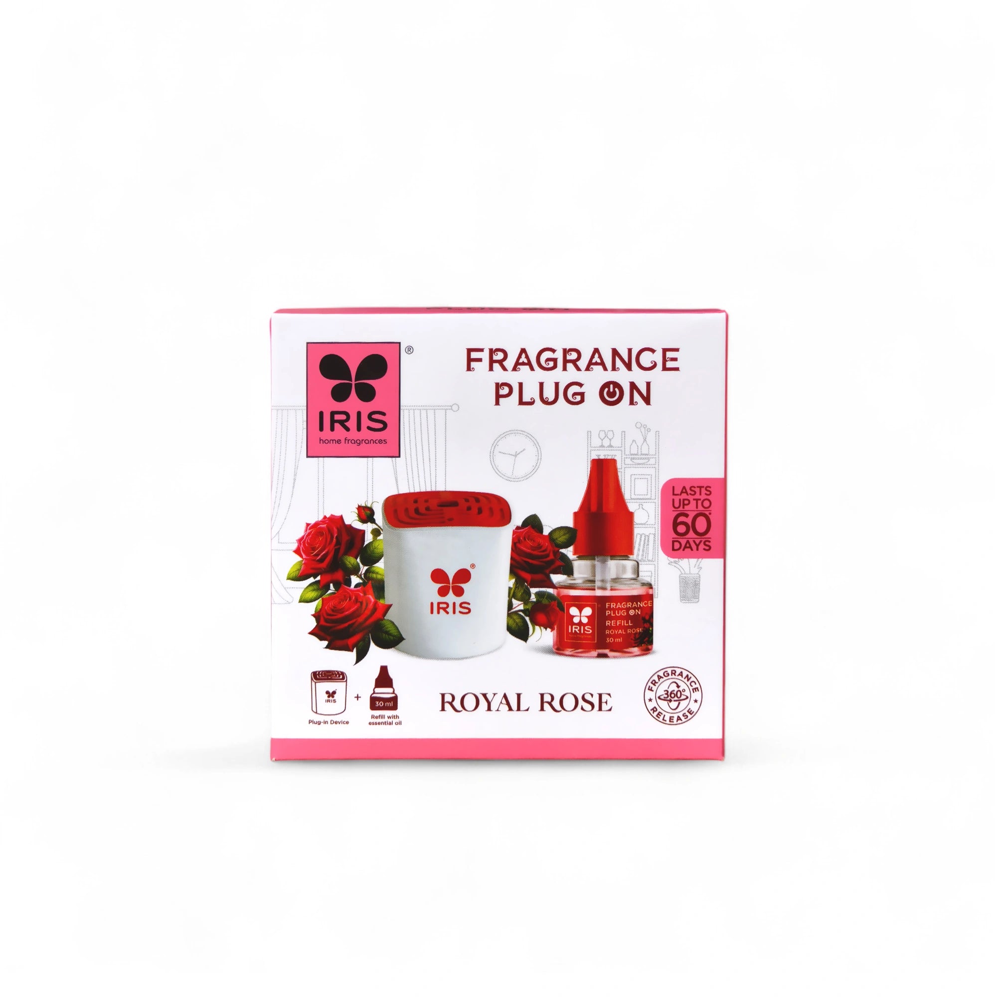 IRIS Royal Rose Fragrance Plug On | Lasts Up to 60 Days