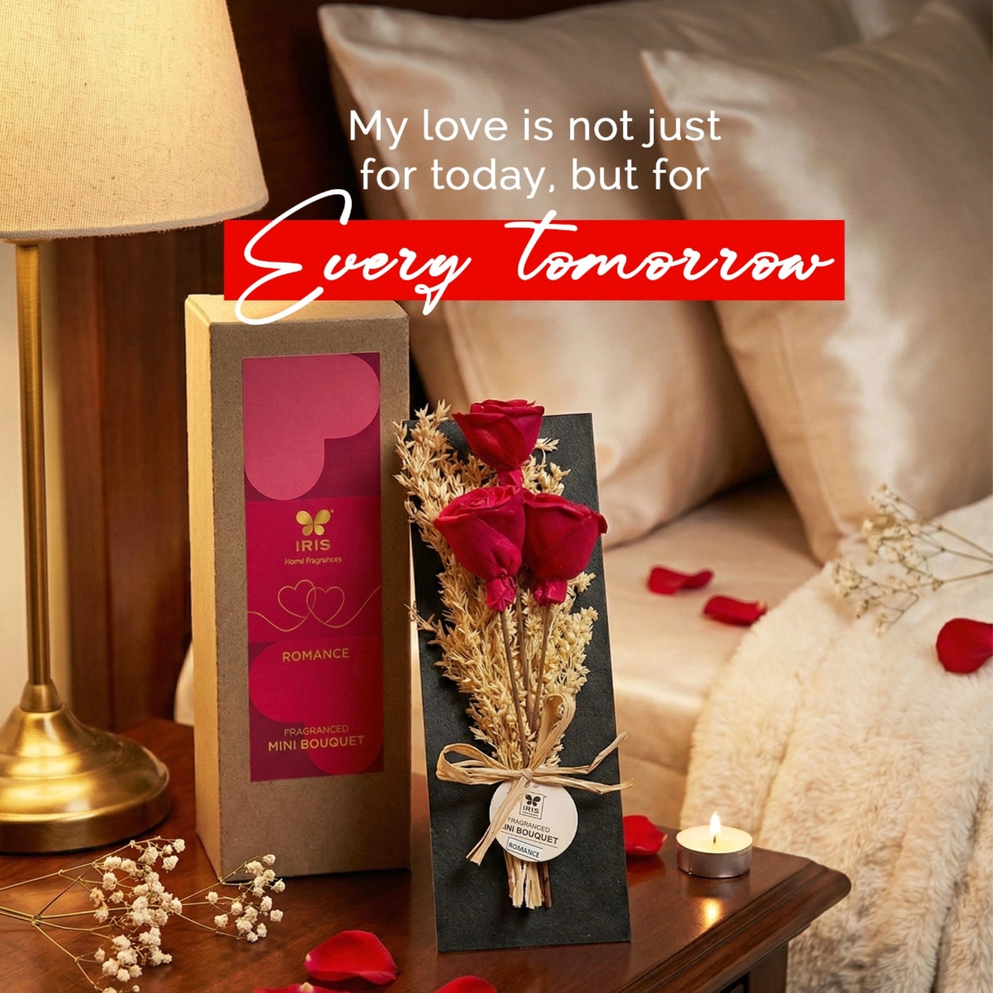 IRIS Eternal Roses Scented Mini Bouquet