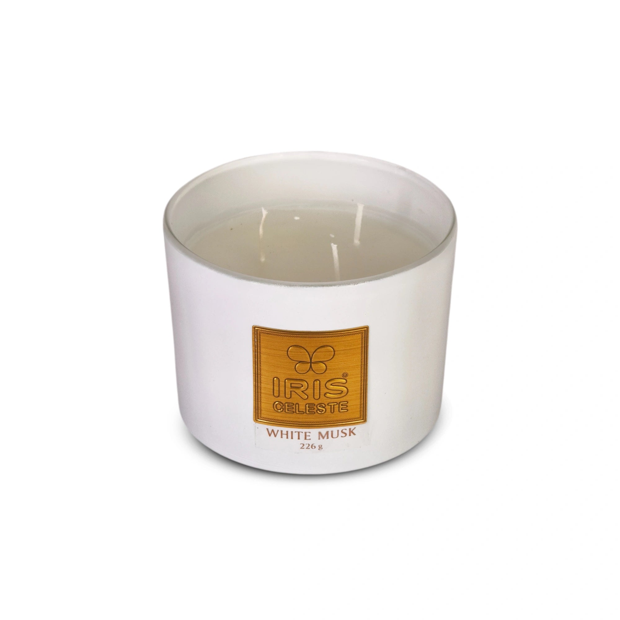 IRIS Celeste Multi Wick Premium Candle - White Musk Fragrance