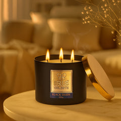 IRIS Celeste Multi Wick Premium Candle - Black Oudh Fragrance