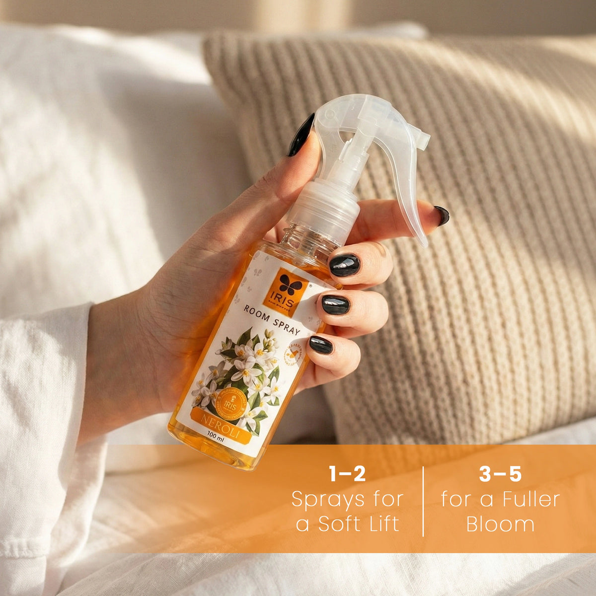 Fresh neroli fragrance room mister for indoor spaces