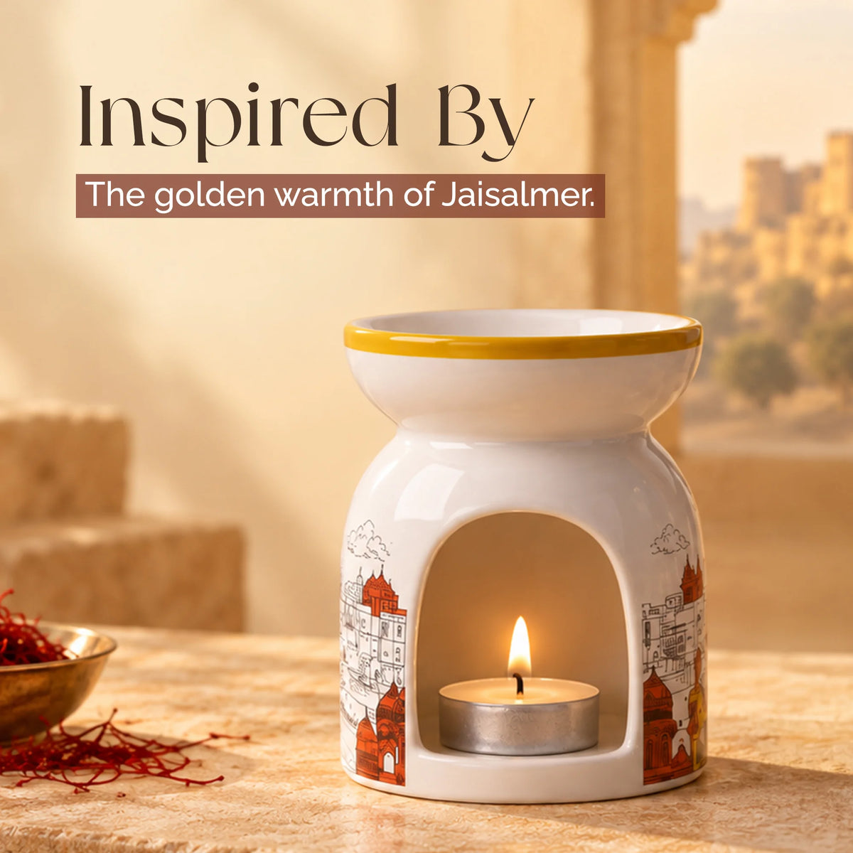 IRIS Voyage Jaisalmer | Saffron Oudh Scented Vaporizer Set