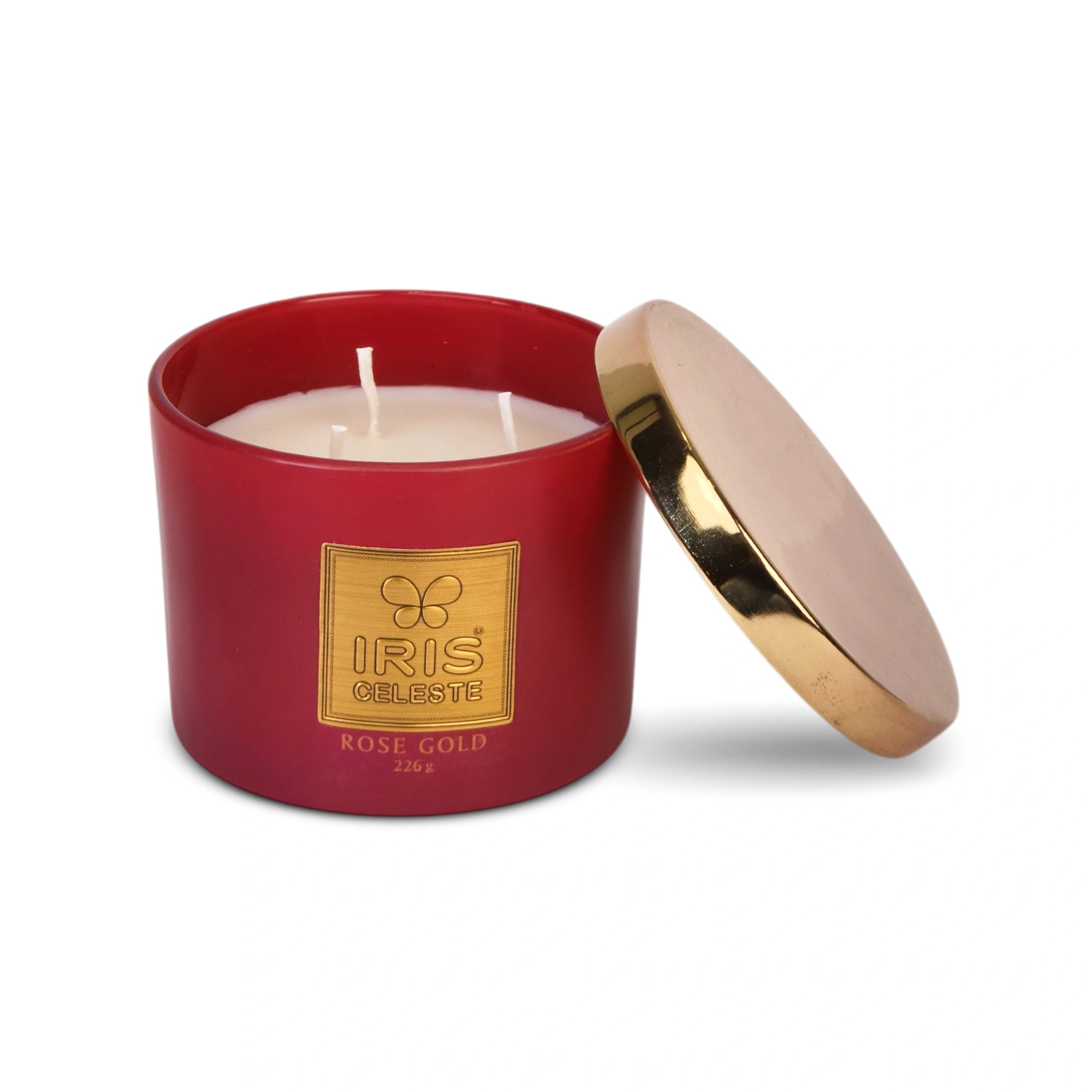IRIS Celeste Multi Wick Premium Candle - Rose Gold Fragrance