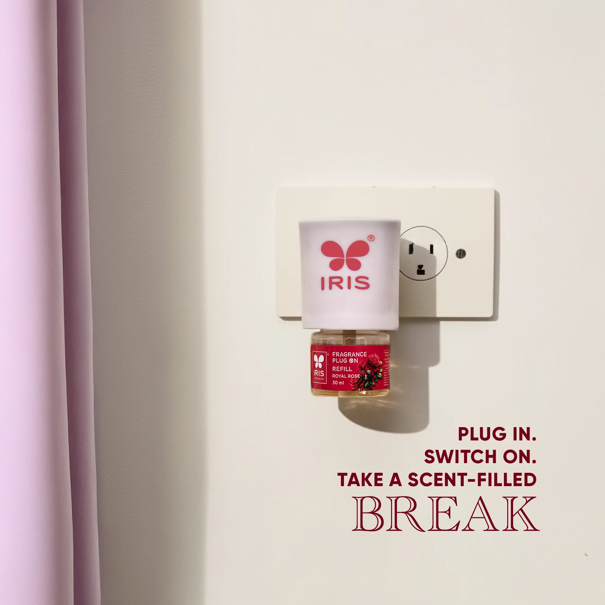 IRIS Royal Rose Fragrance Plug On | Lasts Up to 60 Days