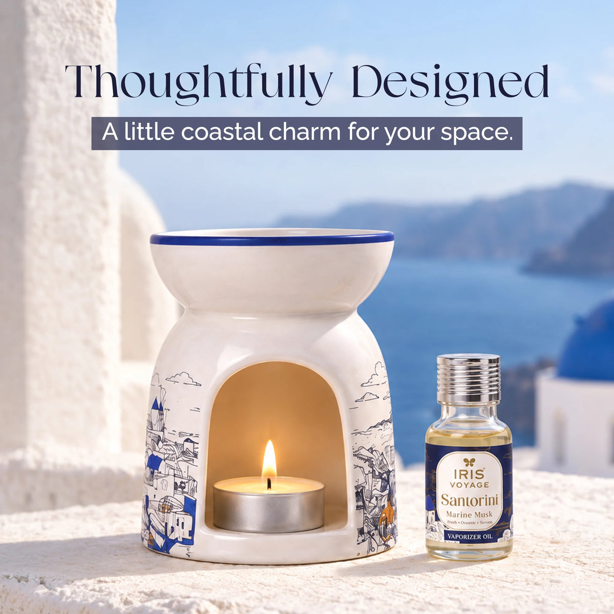 IRIS Voyage Santorini | Marine Musk Scented Vaporizer Set