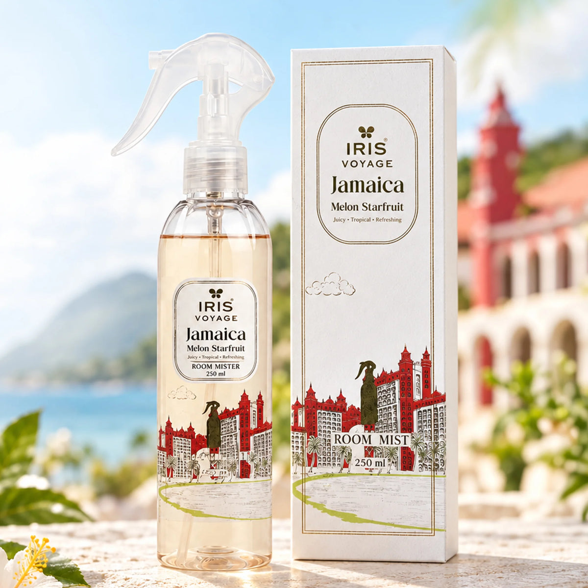 IRIS Voyage Jamaica | Melon Starfruit Fragrance Room Mister Upto 250 ml upto 1200 Sprays