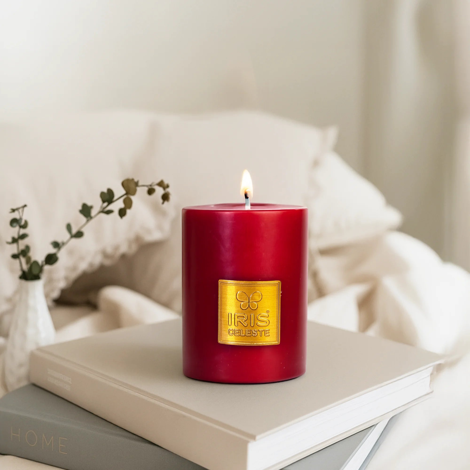 IRIS Celeste Rose Gold Scented Premium Pillar Candle | Small