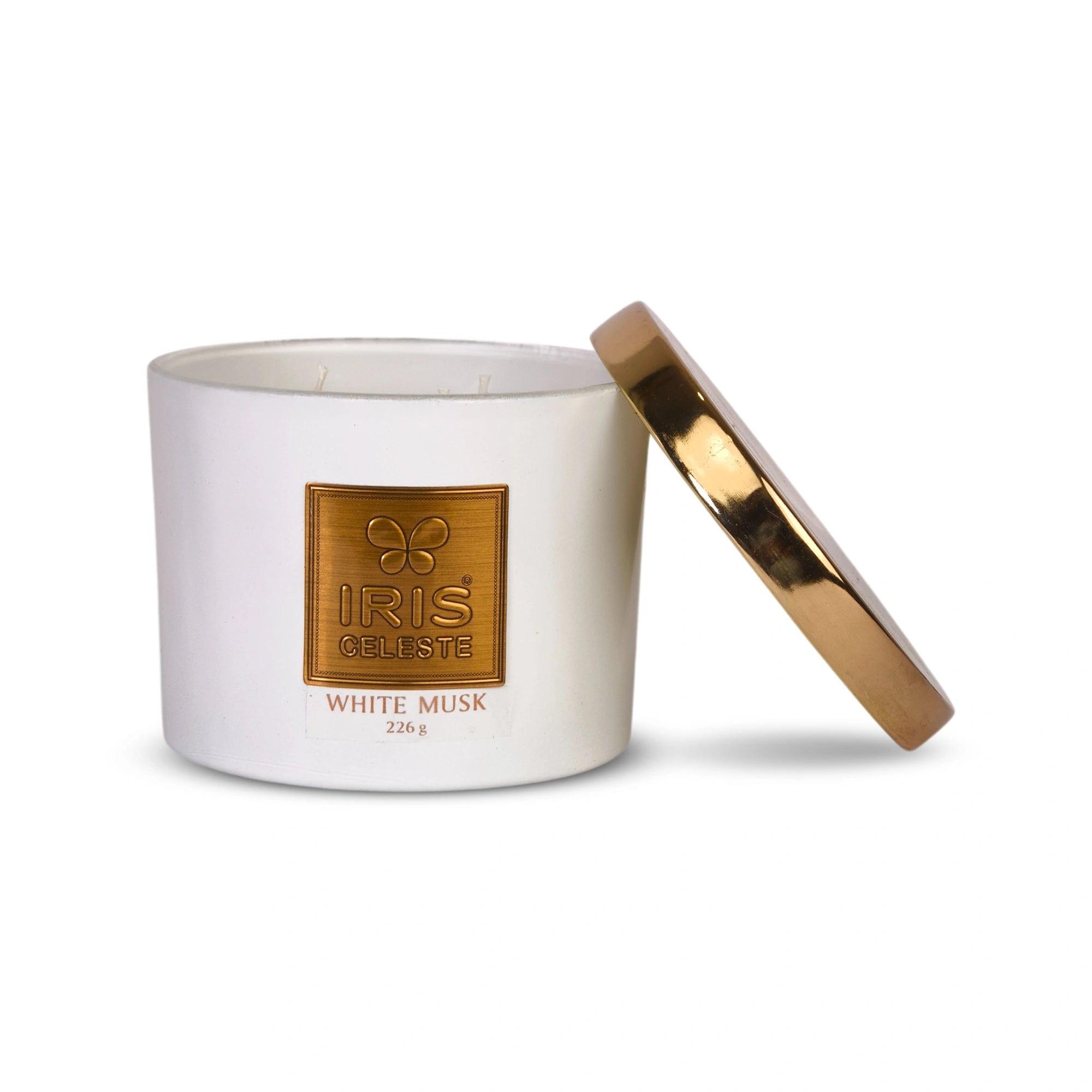 IRIS Celeste Multi Wick Premium Candle - White Musk Fragrance