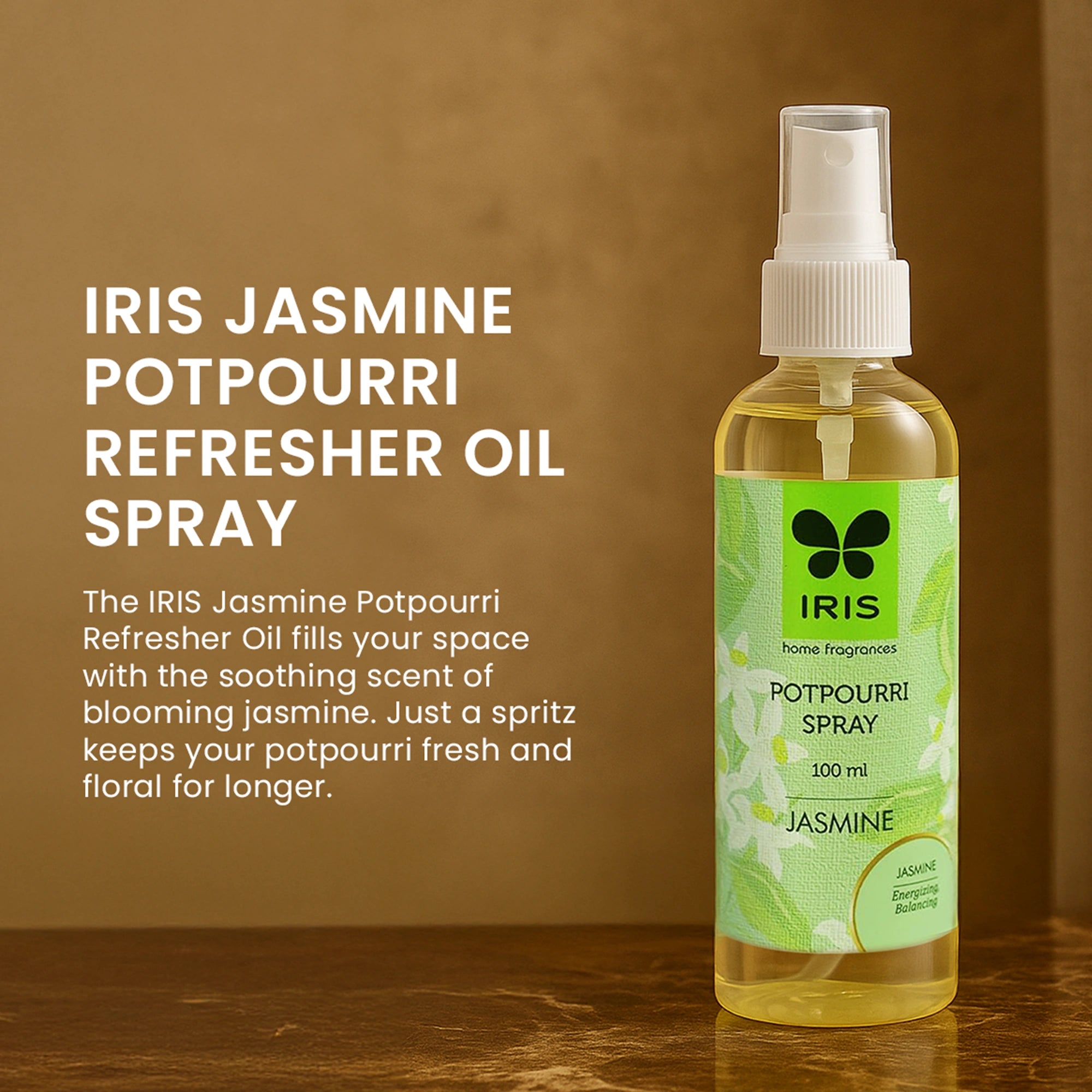 IRIS Jasmine Potpourri Refresher Oil Spray