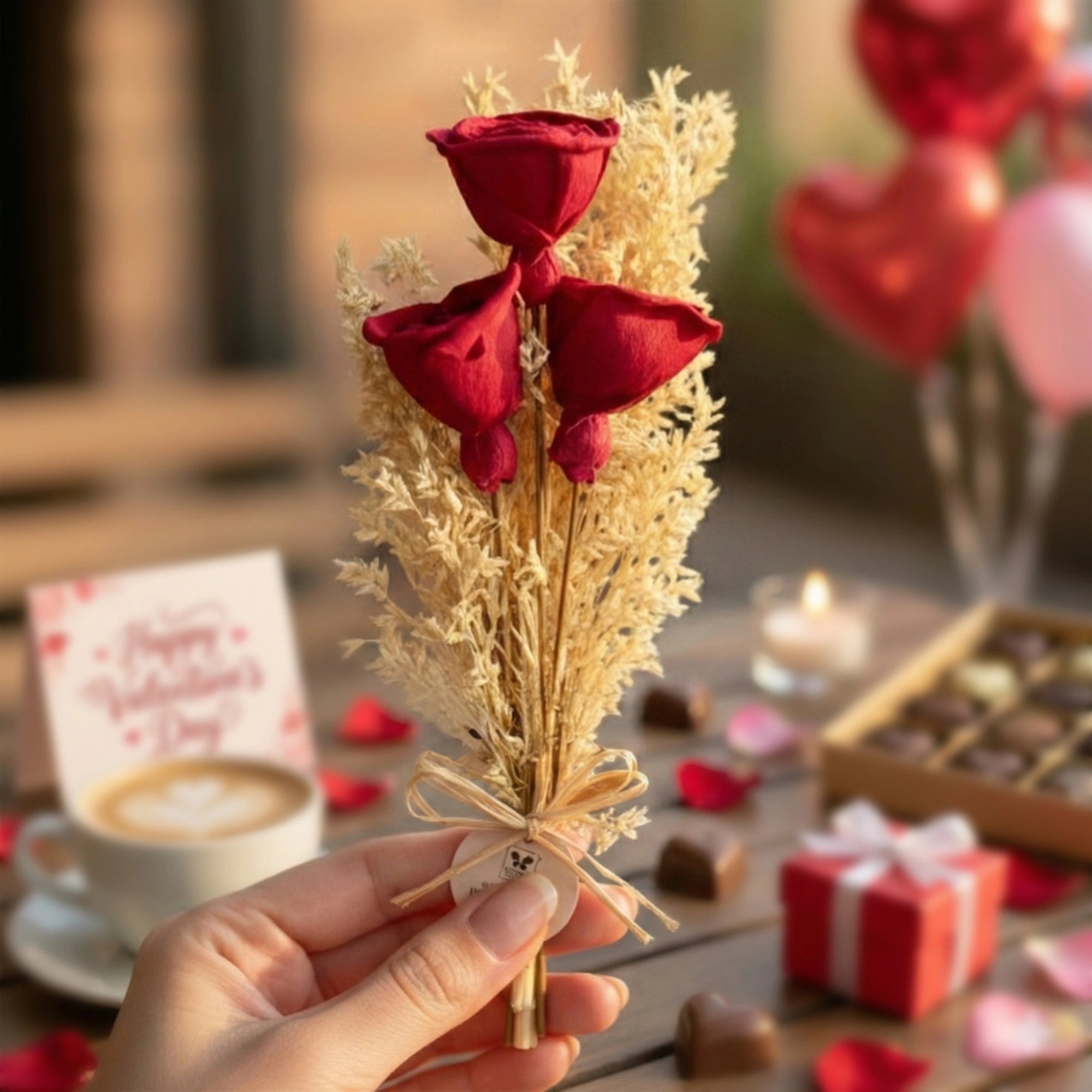 IRIS Eternal Roses Scented Mini Bouquet