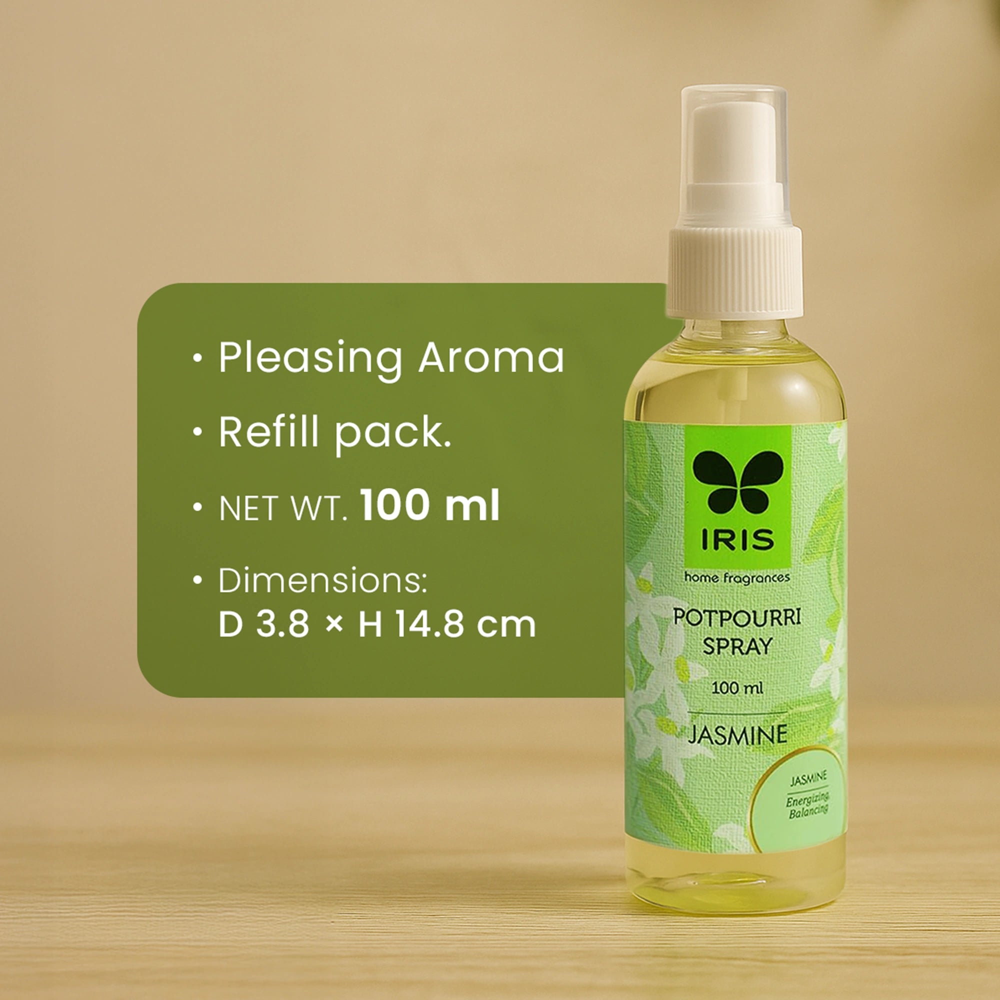 IRIS Jasmine Potpourri Refresher Oil Spray
