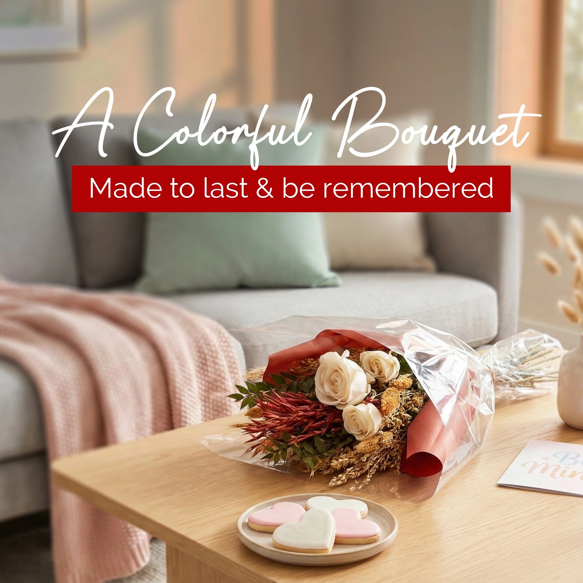 IRIS Red Velvet Romance Bouquet with 5ml Fragrance Spray