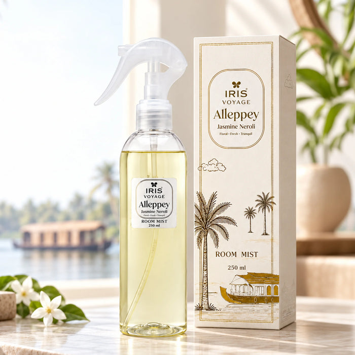 IRIS Voyage Alleppey | Jasmine Neroli Fragrance Room Mister 250 ml Upto 1200 Sprays
