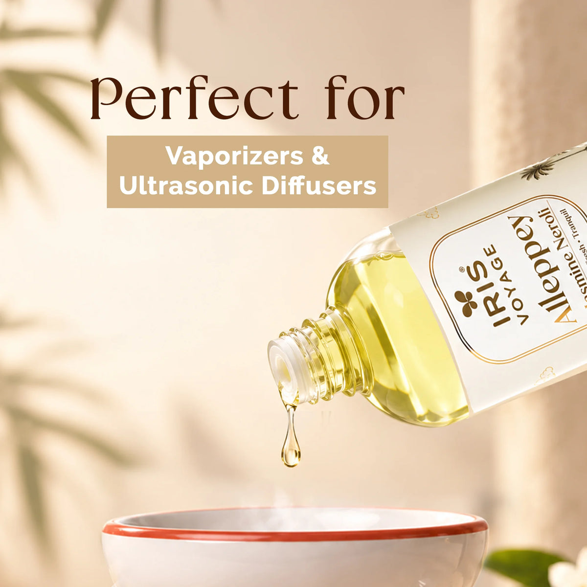 IRIS Voyage Alleppey | Jasmine Neroli Aroma Vaporizer & Ultrasonic Diffuser Oil 485 ml