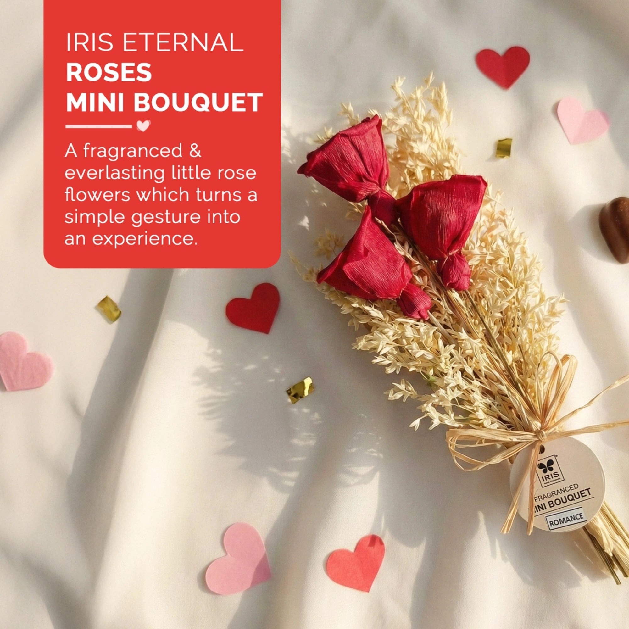 IRIS Eternal Roses Scented Mini Bouquet