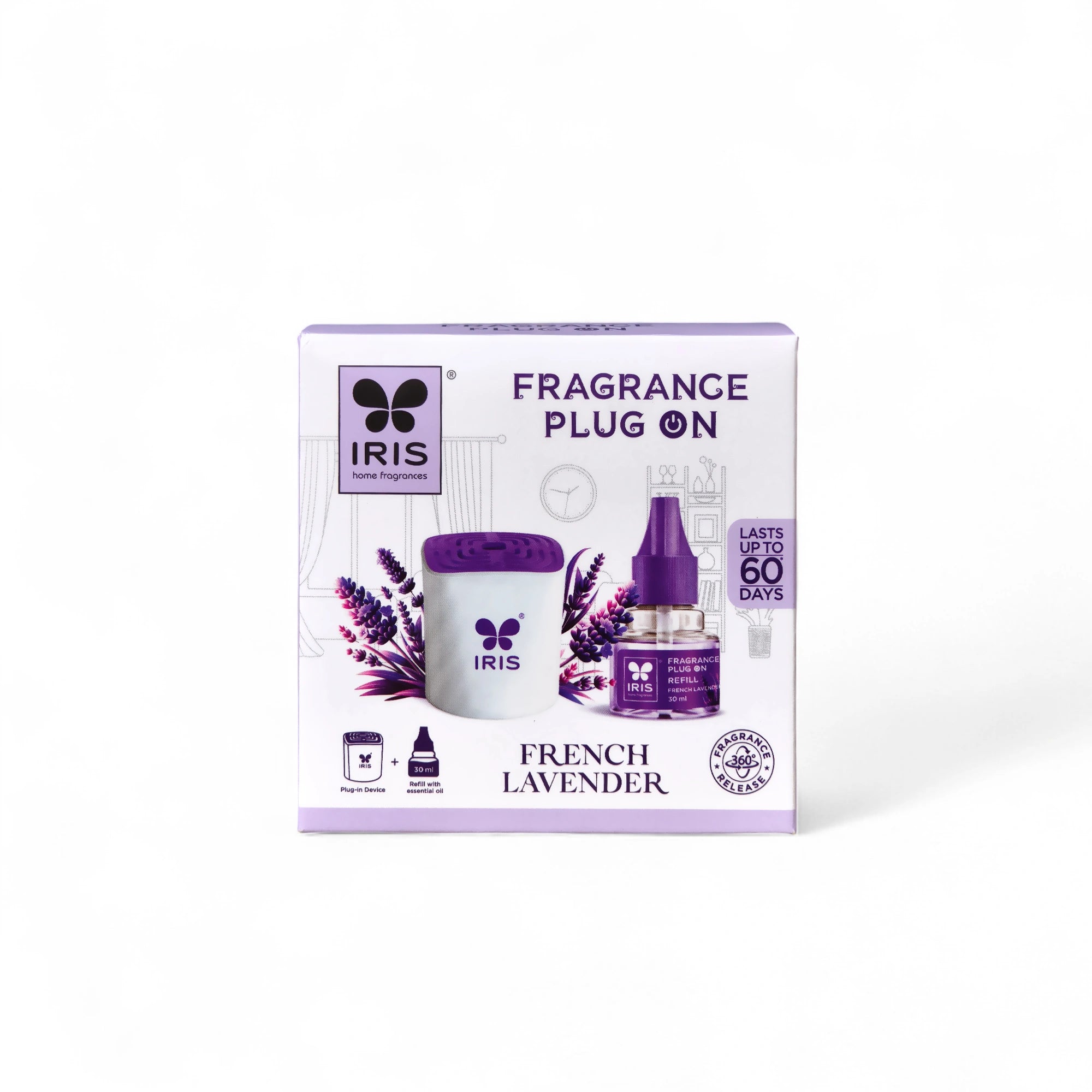 IRIS French Lavender Fragrance Plug On | Lasts Up to 60 Days