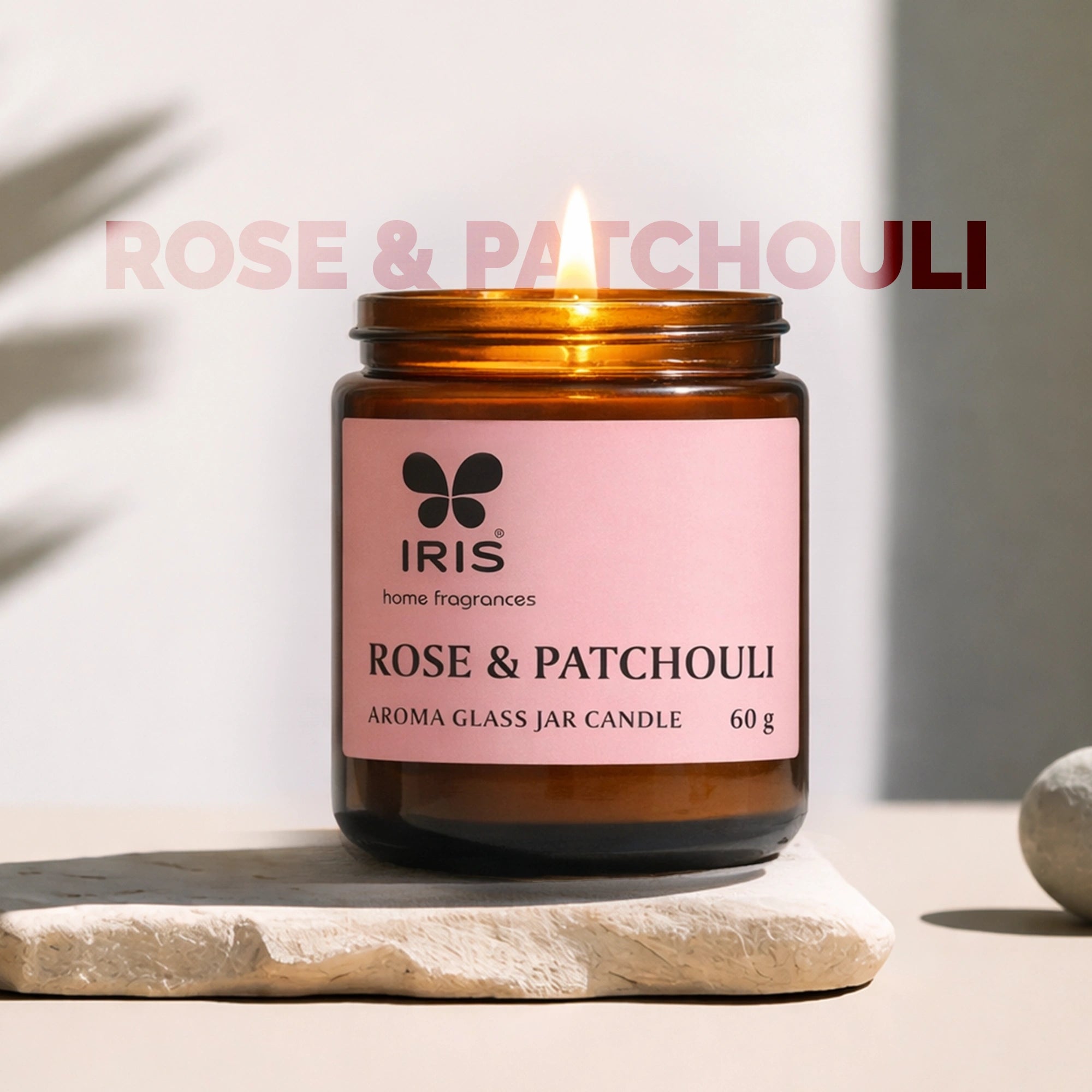 IRIS Aroma Glass Jar Candle | Pack of 4