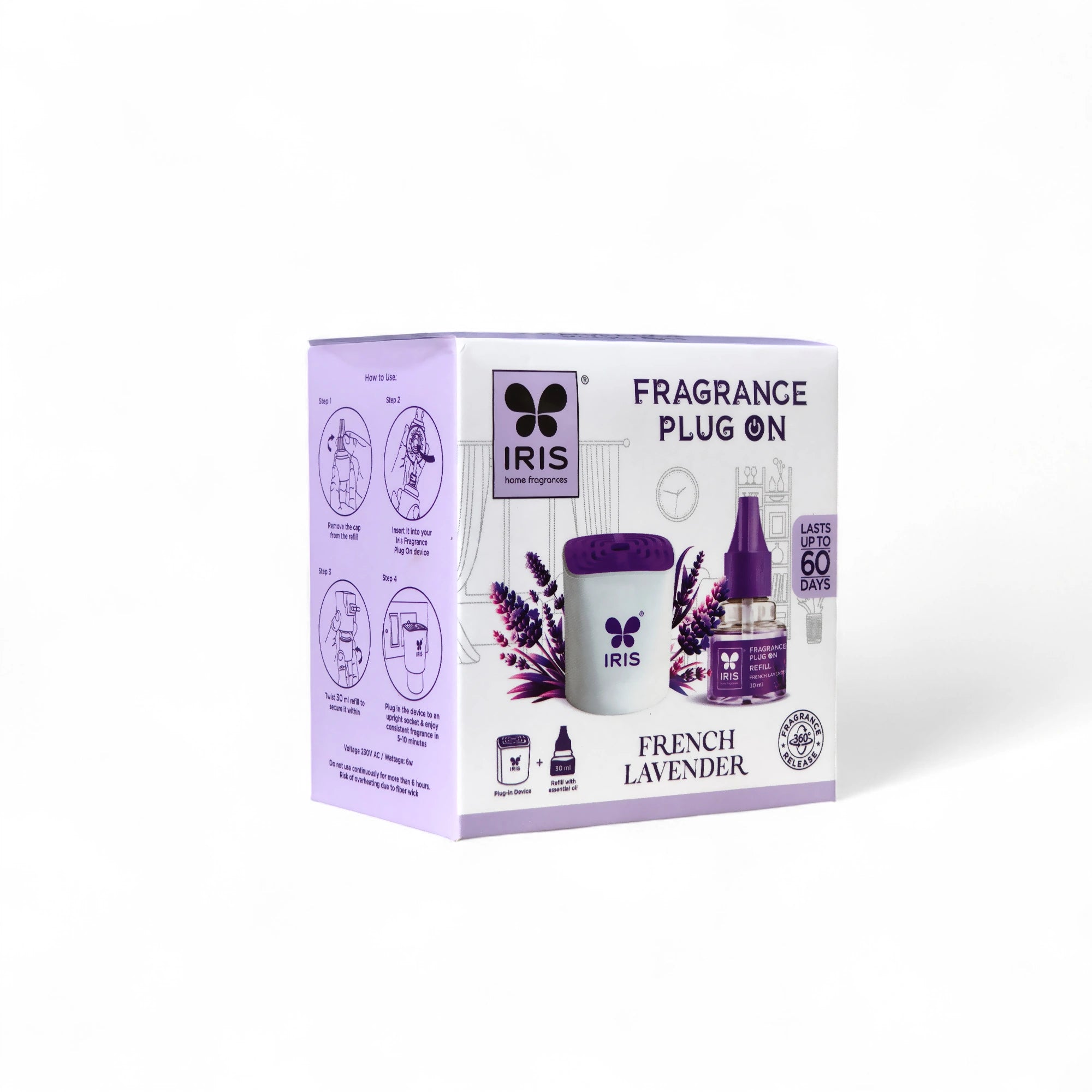 IRIS French Lavender Fragrance Plug On | Lasts Up to 60 Days