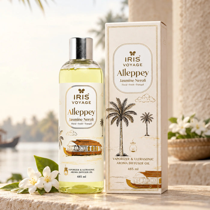 IRIS Voyage Alleppey | Jasmine Neroli Aroma Vaporizer & Ultrasonic Diffuser Oil 485 ml