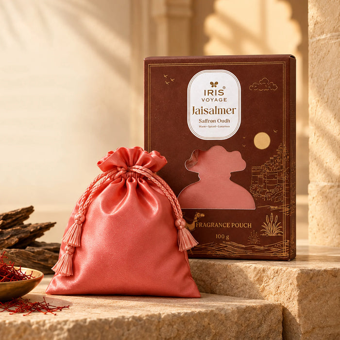 IRIS Voyage Jaisalmer | Saffron Oudh Fragrance Pouch