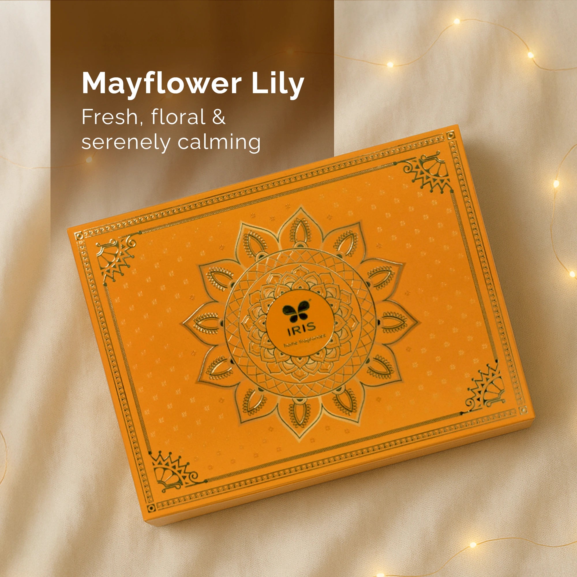 IRIS Festive Gift Set with Diya, Urli Candle & Tealight