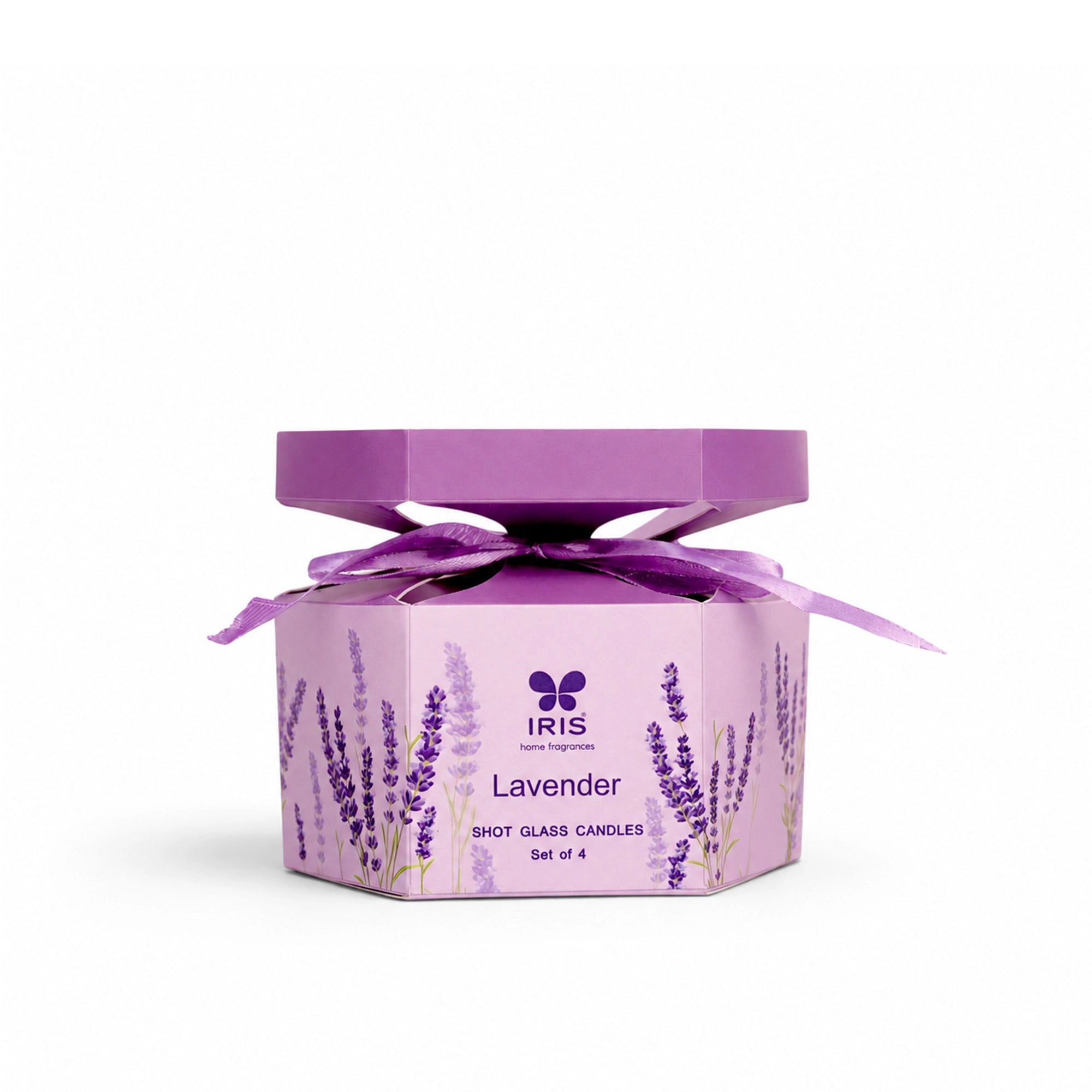 Lavender Scented Shot Glass Candle Gift Set | Pack of 4 |