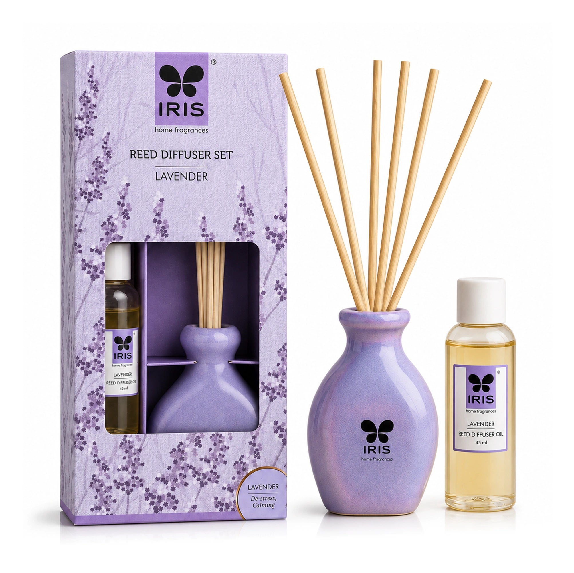 IRIS Lavender Reed Diffuser Set 194