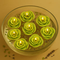 IRIS Lemon Grass Floater Candle Pack of 8