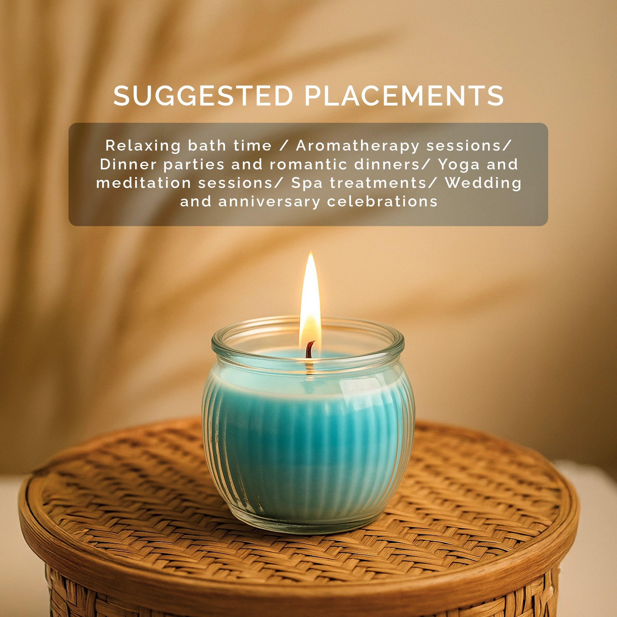 IRIS Ribbed Jar candle - Cool Blue