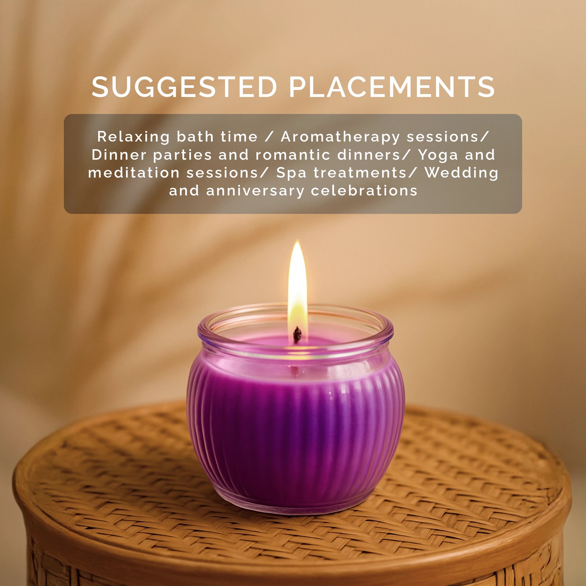 Ribbed Jar Scented Candle - Lavender