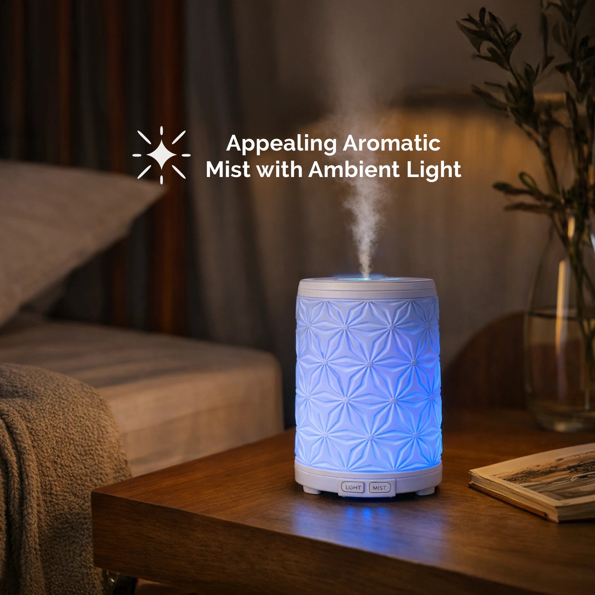 Iris Celeste Ceramic Ultrasonic Aroma Diffuser