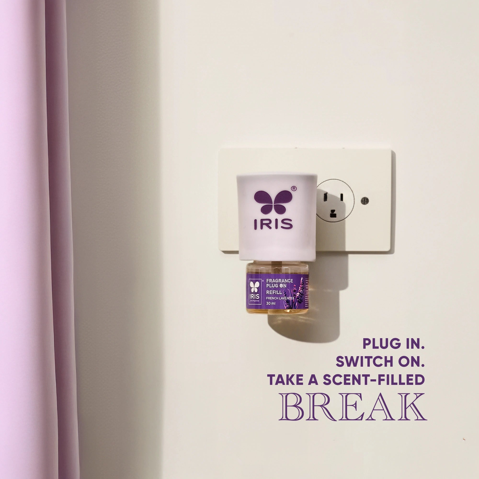 IRIS French Lavender Fragrance Plug On | Lasts Up to 60 Days