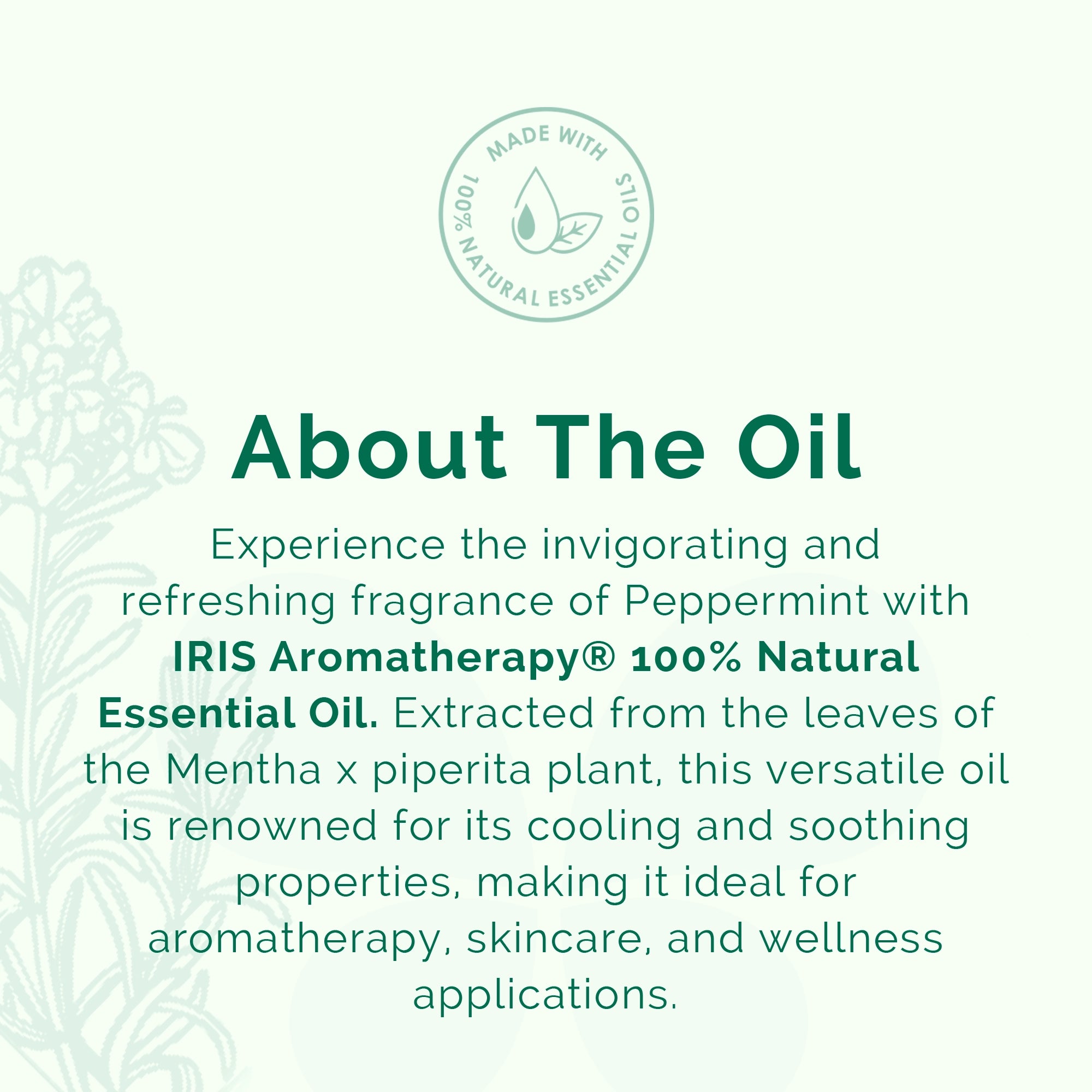 IRIS Aromatherapy Peppermint Essential Oil
