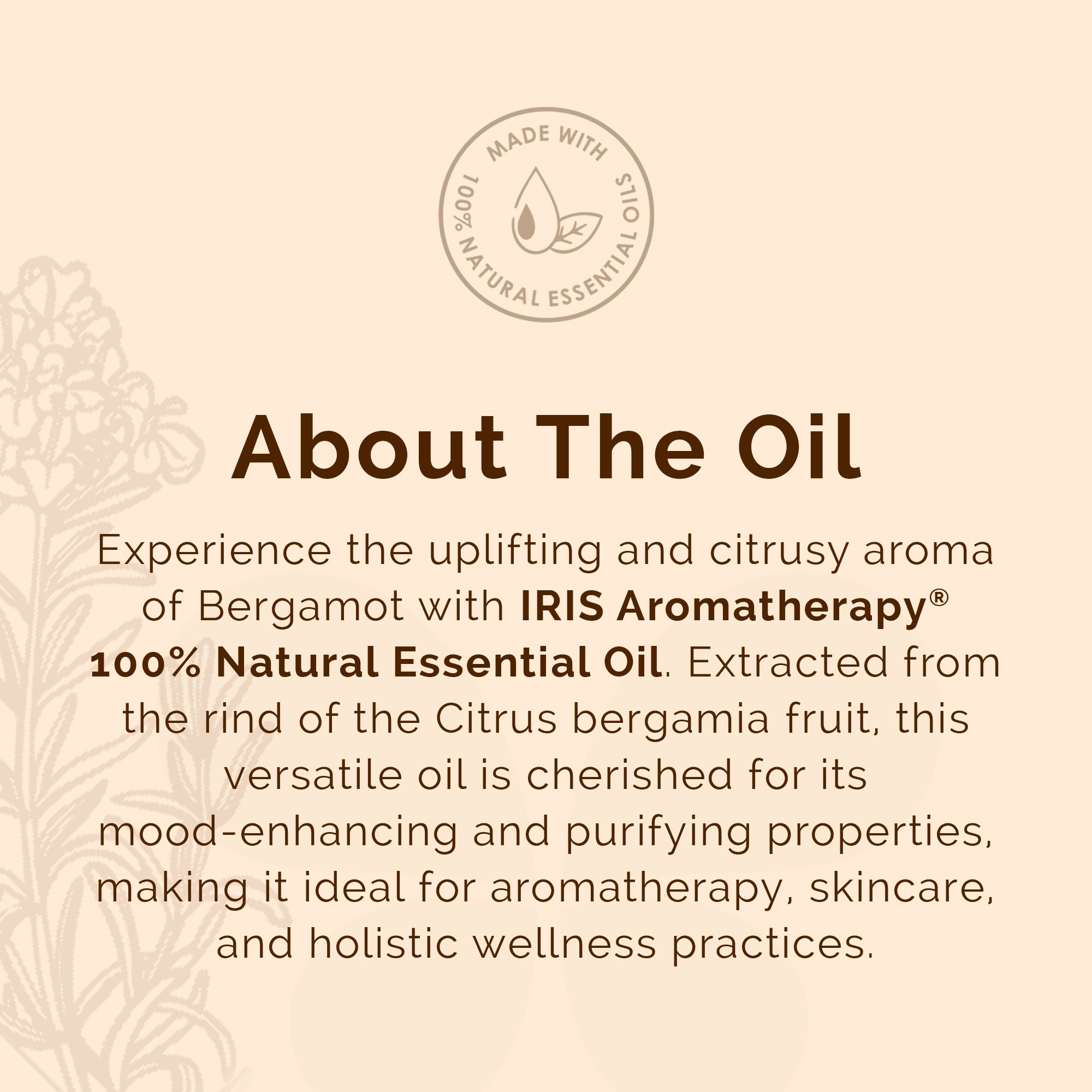 IRIS Aromatherapy Bergamot Essential Oil