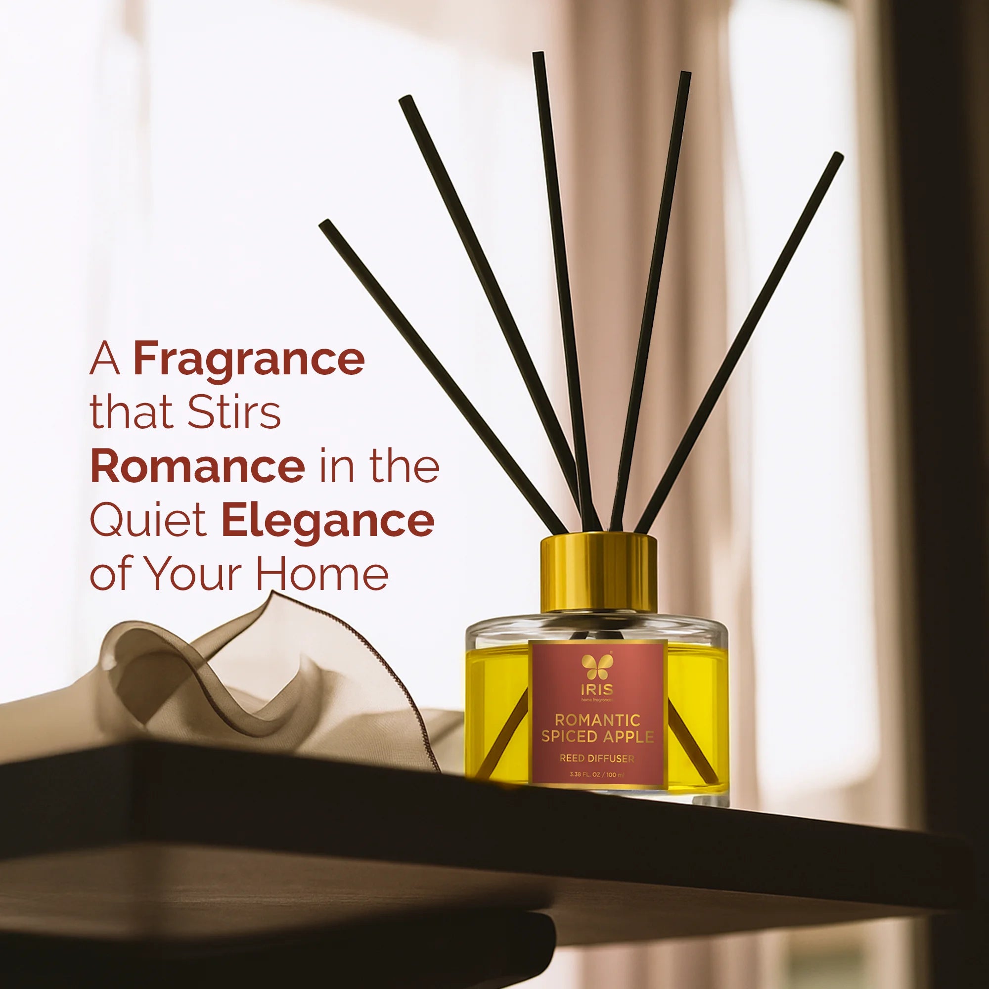 IRIS Spiced Apple Aroma Reed Diffuser Set