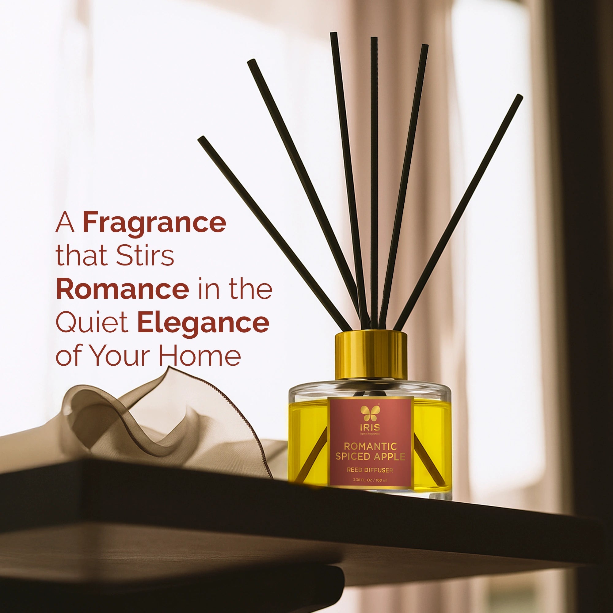 IRIS Spiced Apple Aroma Reed Diffuser Set – IRIS Home Fragrances