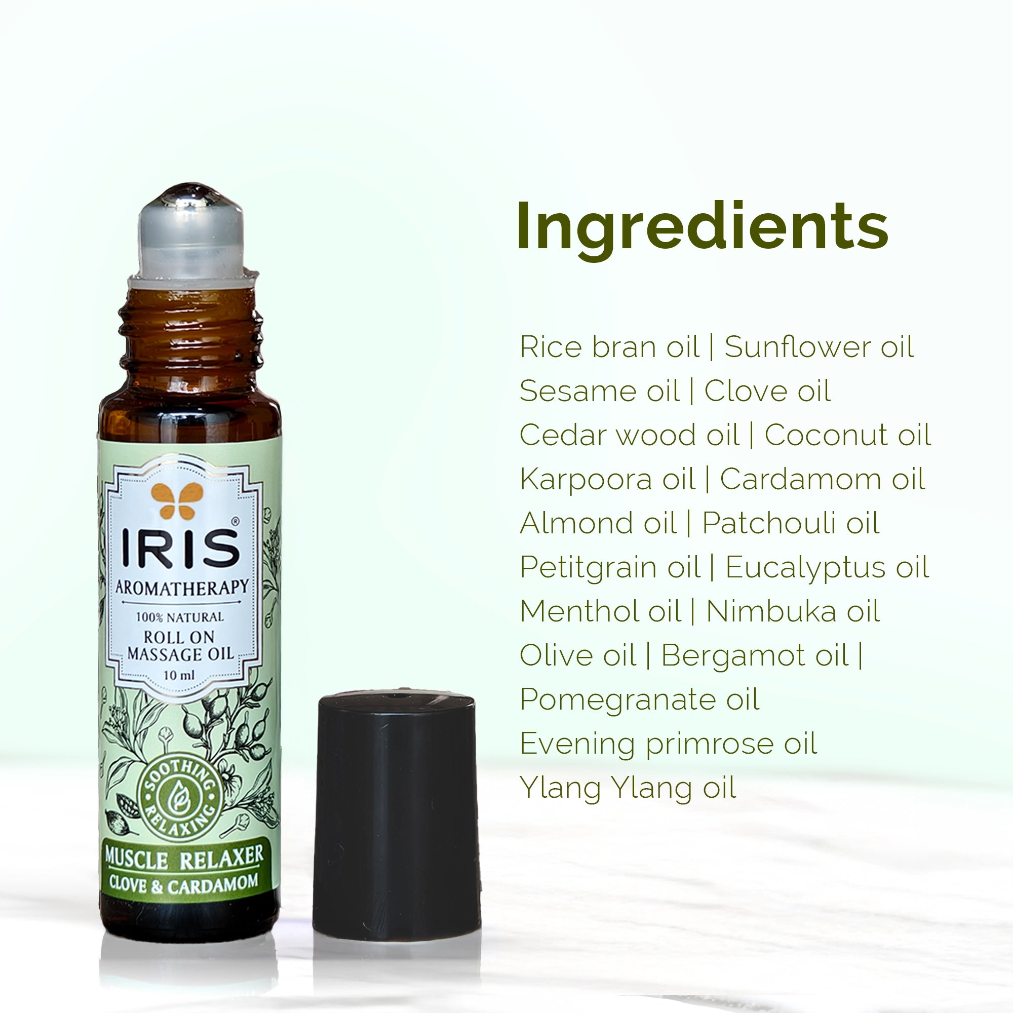 Muscle Relaxer Roll On Massage oil by IRIS Aromatherapy