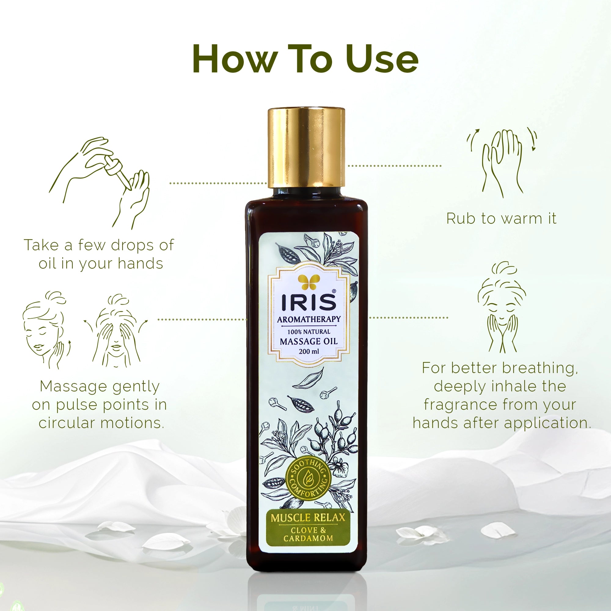 Muscle Relaxant Massage Oil by IRIS Aromatherapy