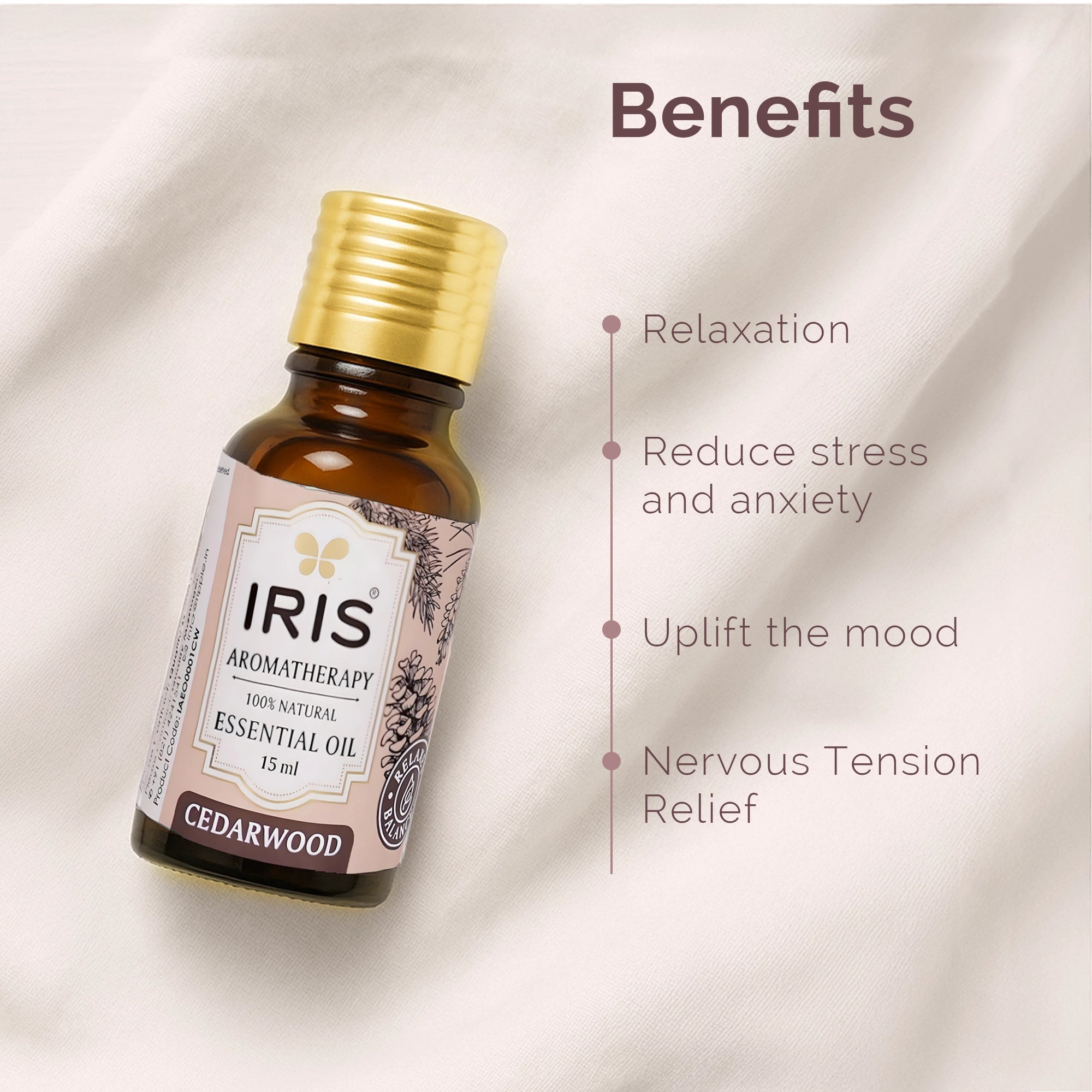IRIS Aromatherapy Cedarwood Essential Oil