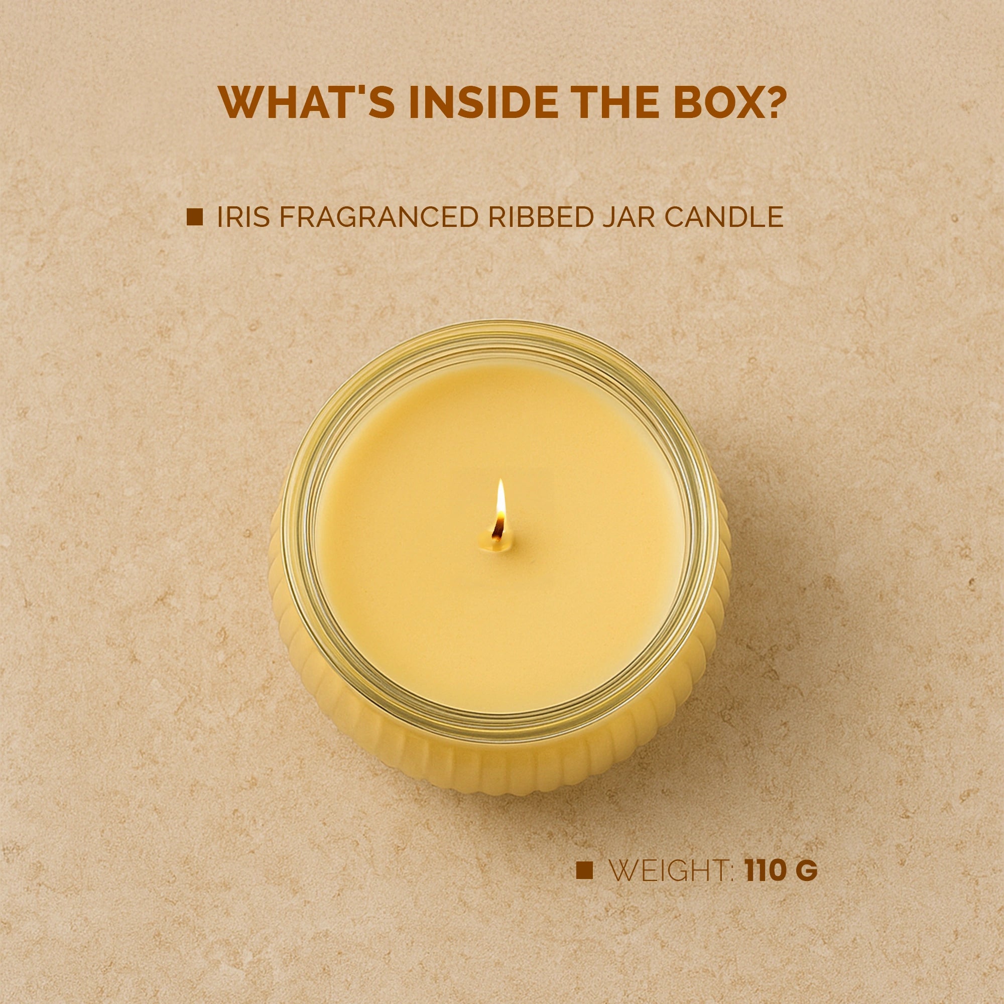 Ribbed Jar candle - Mango Sorbet