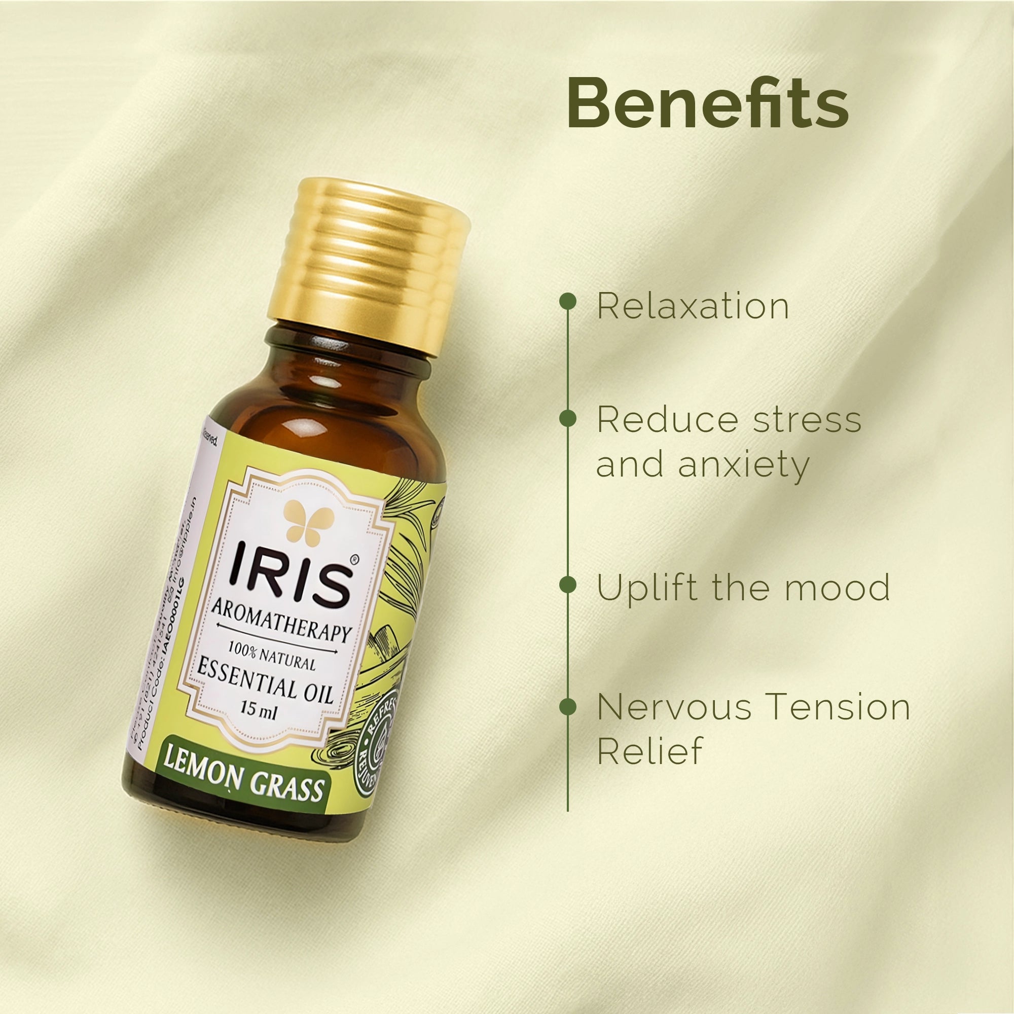 IRIS Aromatherapy Lemon Grass Essential Oil