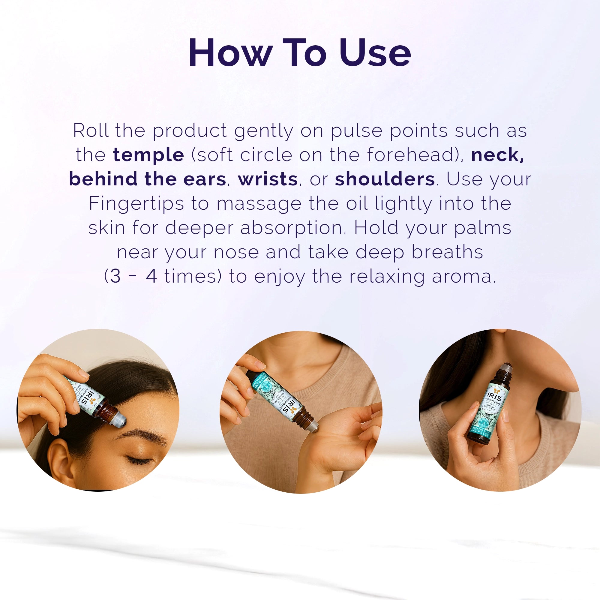 Destress Roll On Massage Oil by IRIS Aromatherapy
