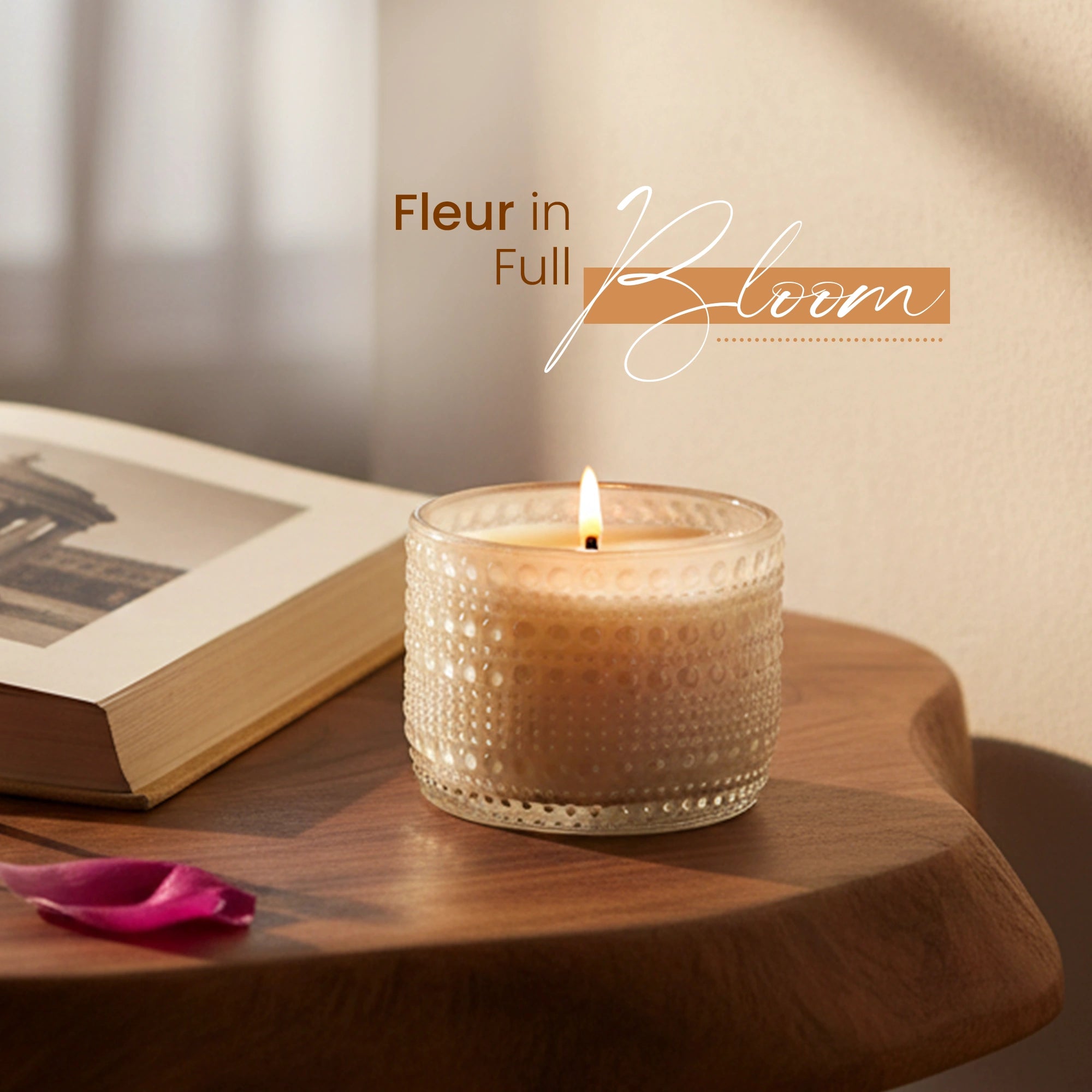 Trinket Glass Jar Candle Pink – Fleur