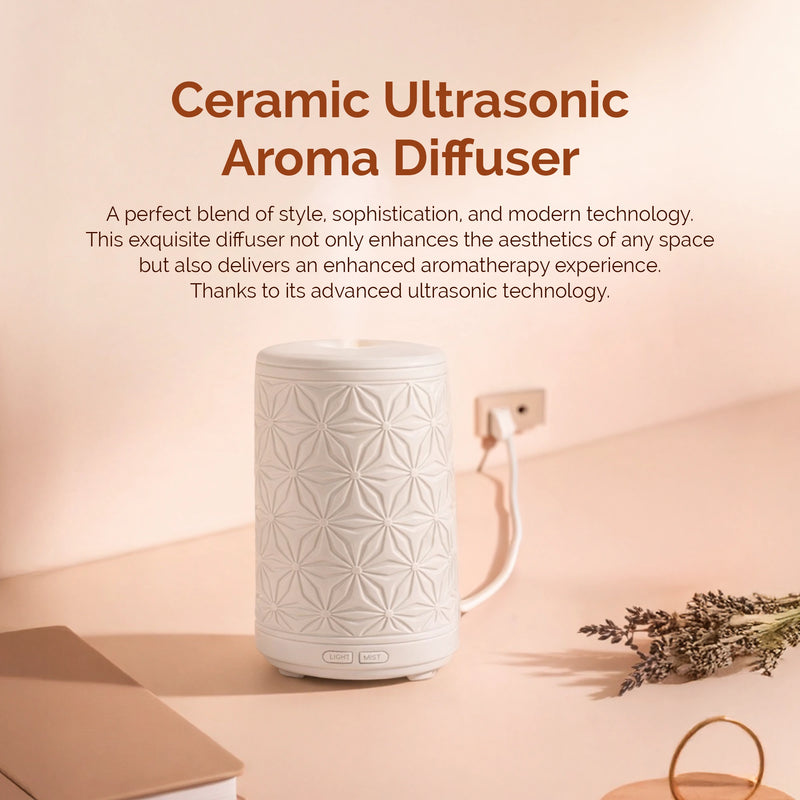Iris Celeste Ceramic Ultrasonic Aroma Diffuser
