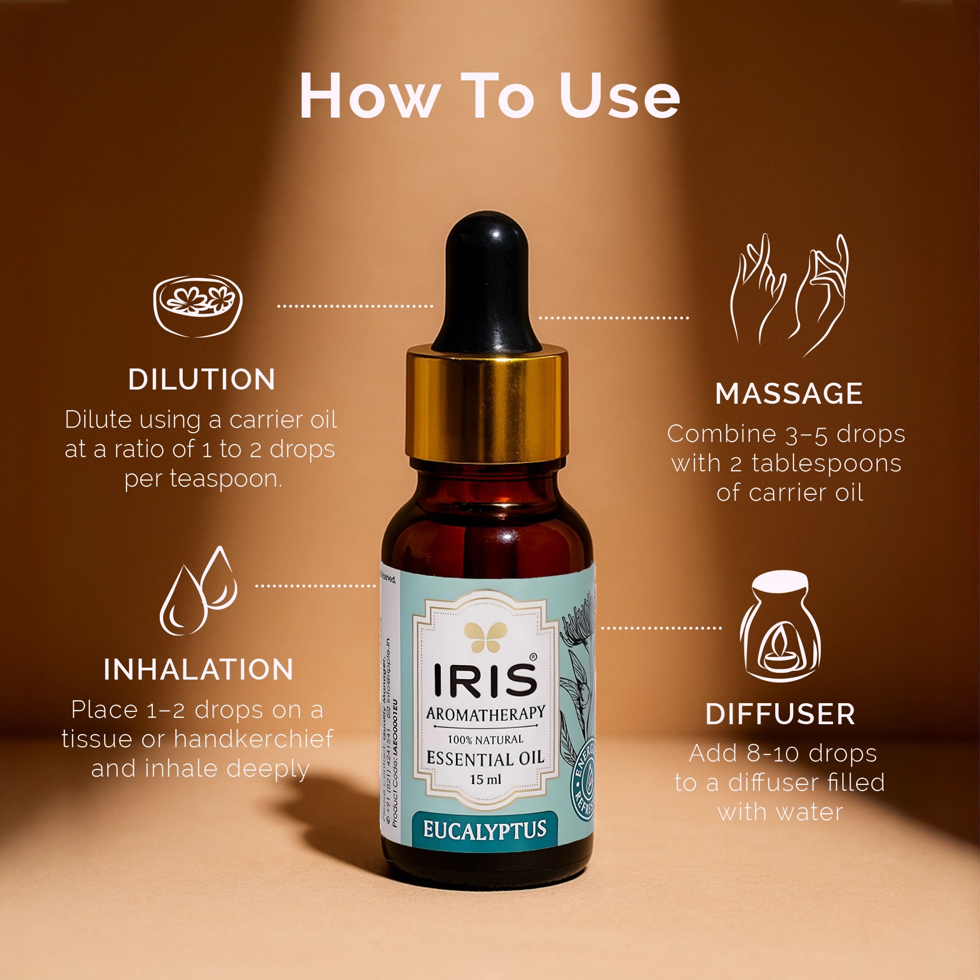 IRIS Aromatherapy Eucalyptus Essential Oil