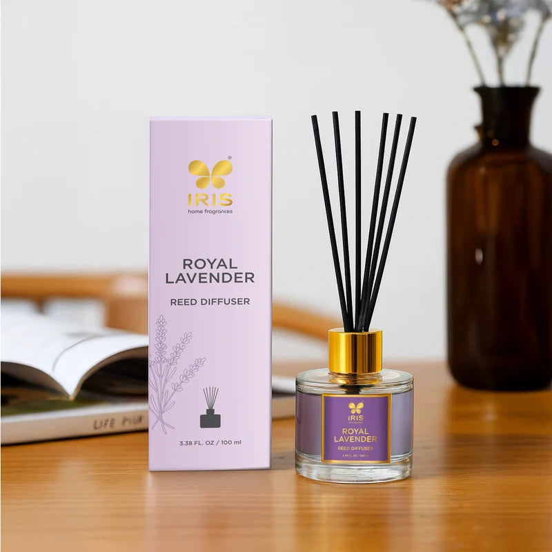 Royal Lavender and Zesty Lemongrass aroma diffuser duo for indoor spaces