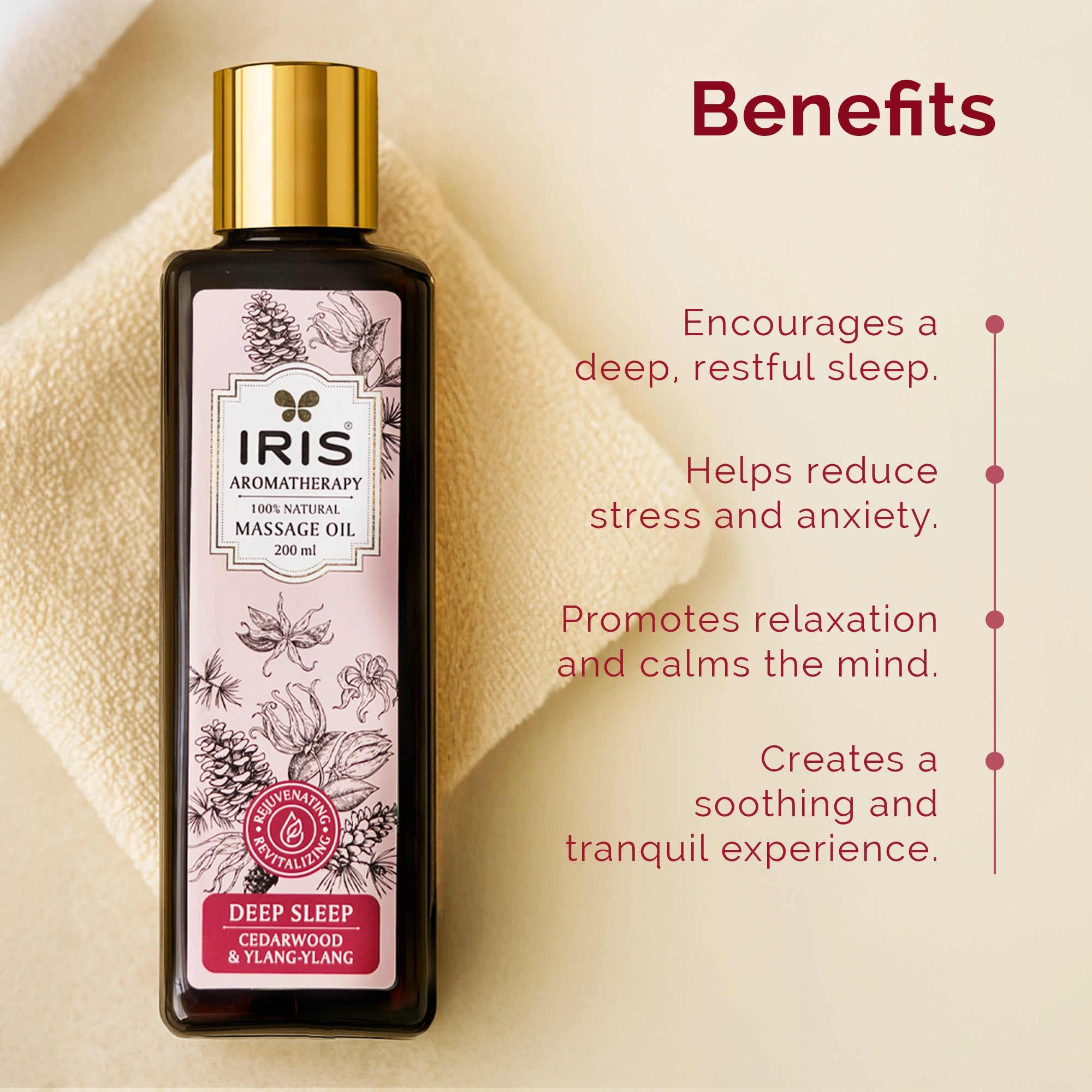 IRIS Aromatherapy Deep Sleep Massage Oil