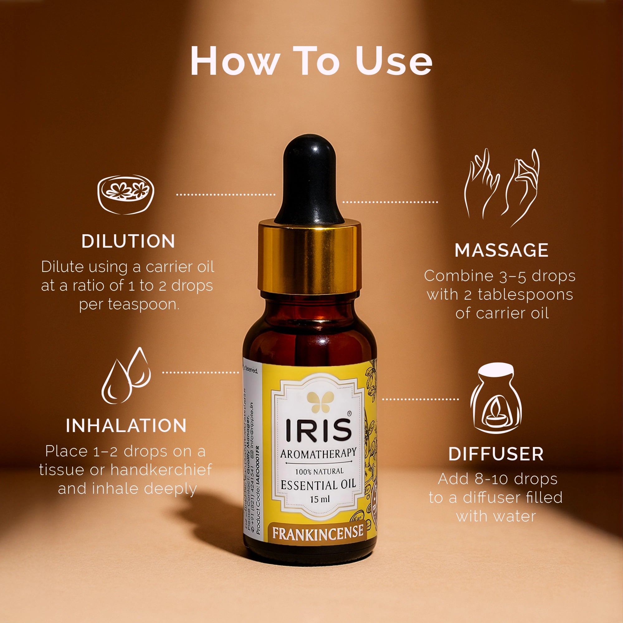 Frankincense Essential Oil by IRIS Aromatherapy